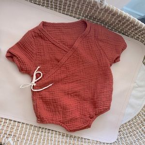 Baby Girl Muslin Kimono Onesie